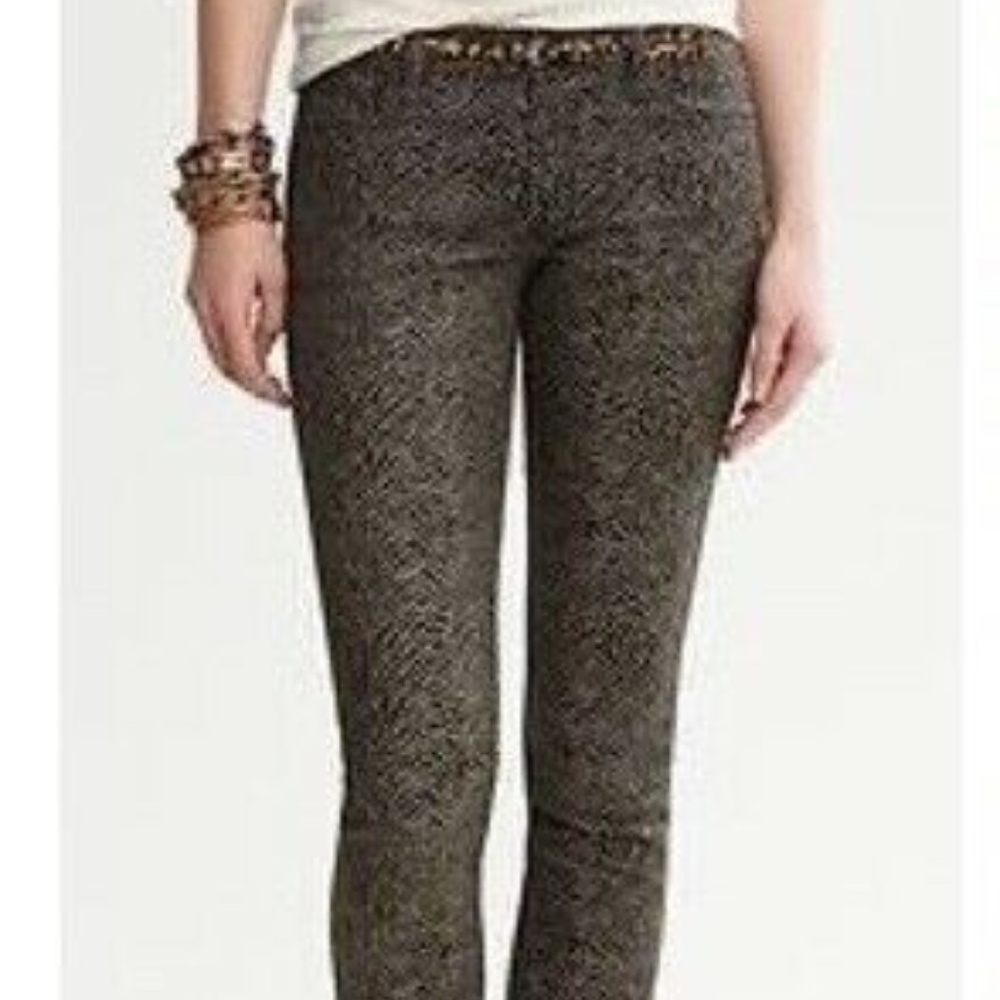 Banana Republic Heritage 29 Zebra Jacquard Pants